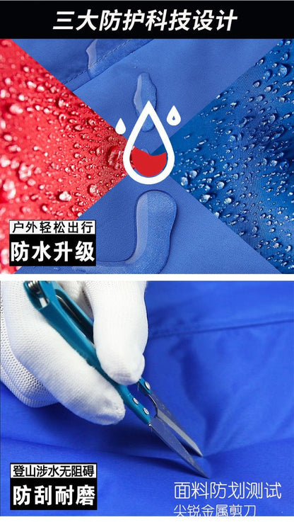 Winter  Men's Jacket, Thick Fleece Lined Waterproof Windproof Loose Fit Warm Parka Coat