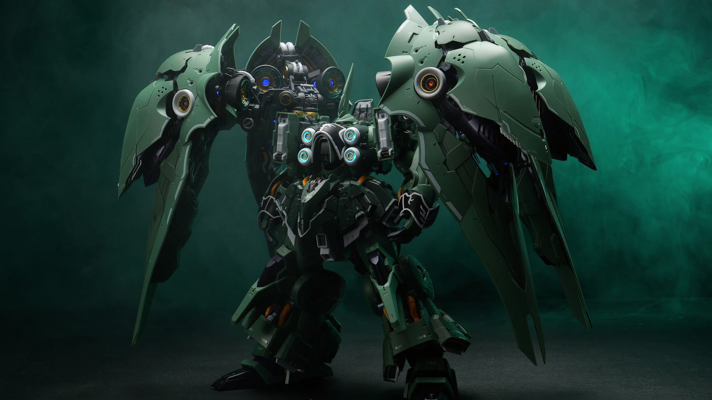 NOVA 1/100 AXIS MODEL WORKS Kshatriya Osirisaerial Dominator Action Figure Lâmpada Luminosa Montada Gk Figure Modelo Colecionável