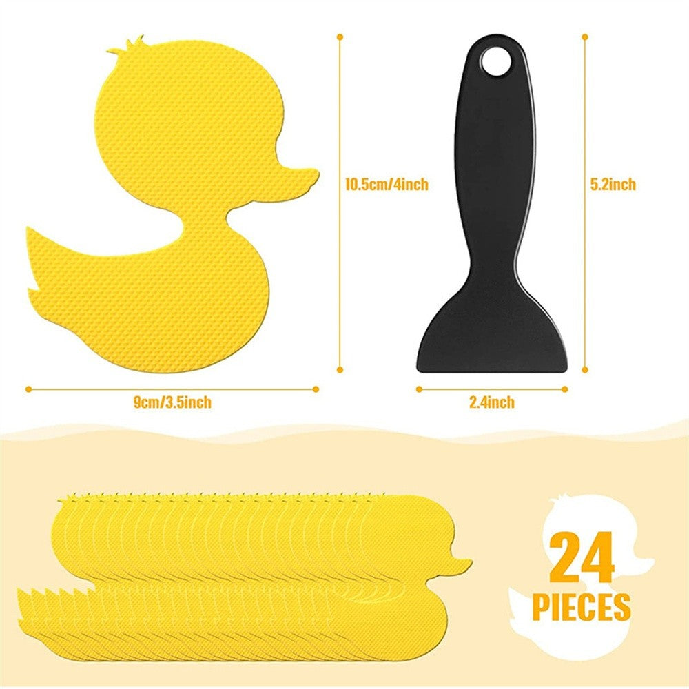 Anti Slip Bathtub Stickers Duck Shape Bathroom Flower Self-Adhesive Non Slip Bathtub Decals Stickers For Bath Shower