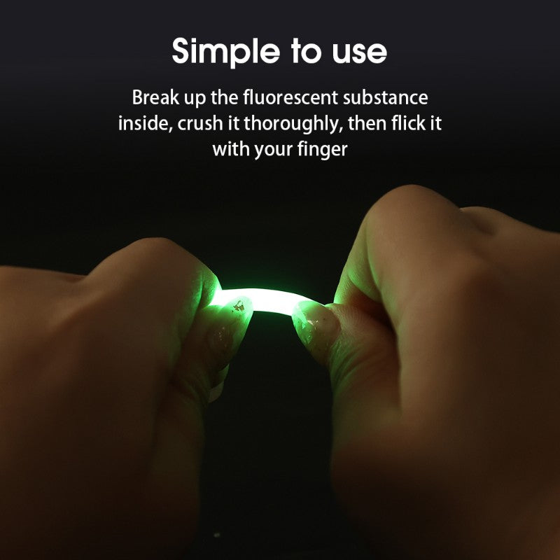 50/100 peças Bastão Fluorescente Vaga-lume Luz de Vara de Pesca Flutuante Luminoso Escuro Vara de Pesca Exterior Luz de Vara Fluorescente