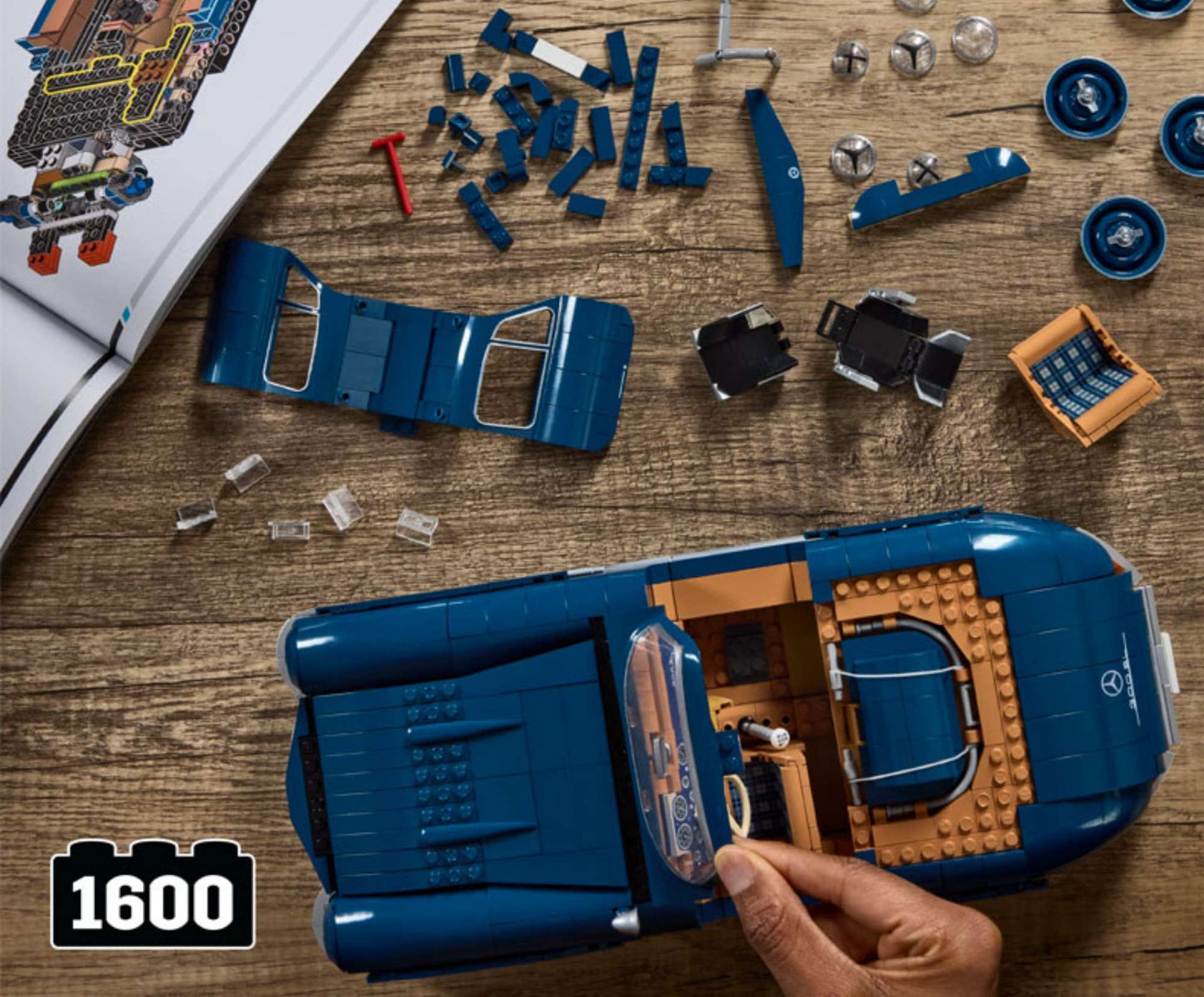 New Hot Wheels Benz 300sl Simulated Assembled Toy Model Car Holiday Gift Collectibles Desktop Ornaments In Stock
