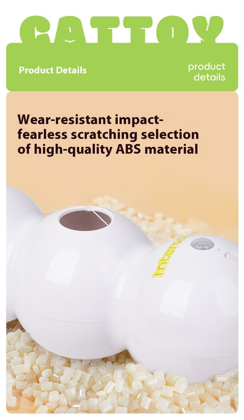 Brinquedo inteligente e interativo para gatos, ativação móvel de despertar, vareta tipo minhoca, brinquedo com cauda, orifício de salto automático, interativo