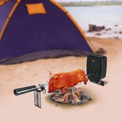 Electric Rotating BBQ Grill 360° Auto Turn Spit Roaster for Chicken Meat Shish Kebab Electric Barbecue Rotisserie Oven Grill