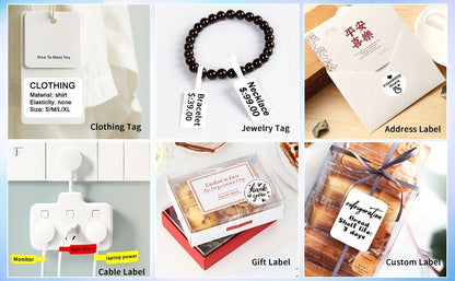 Makrlife P50 Thermal Label Printer Business Label Maker Custom Sticker Printing Machine For Home Use, DIY Stickers, Commercial