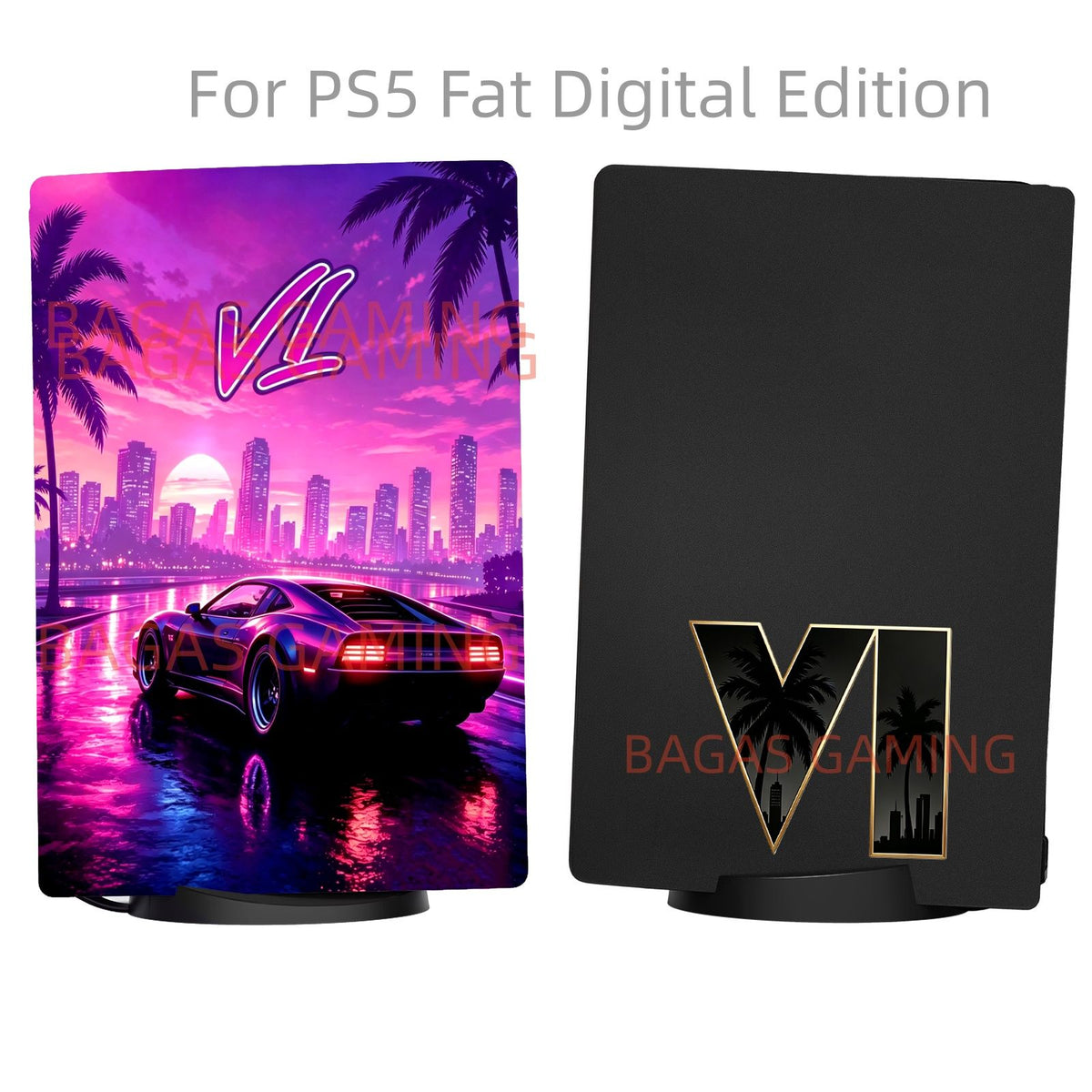 Digital Edition GA Face Plates  for PS5 Fat Console Accessories Shell Panel for PlayStation5 Pro Protective V Cover for PS5 Slim