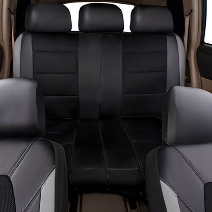 9 Pieces/set Car Seat Cover Car Leather Breathable Fabric Universal Pu Leather Car Seat Cushion Front And Rear Seat Full Protect