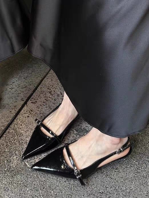 High Heels Women's Empty Single Shoes 2025 New Spring and Summer Bag Head Stiletto Sandals