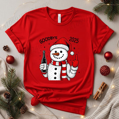 Goodbye 2025 Shirt,Goodbye 2025 Shirt,Happy New Year T-Shirt,New Year Party Shirts, 2026 Celebration Women's Men T-Shirts Tops