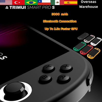 Trimui Smart Pro S Handheld Game Console 4.96'' IPS Screen Linux System Joystick RGB Lighting Retro Video Game Smartpros Gifts