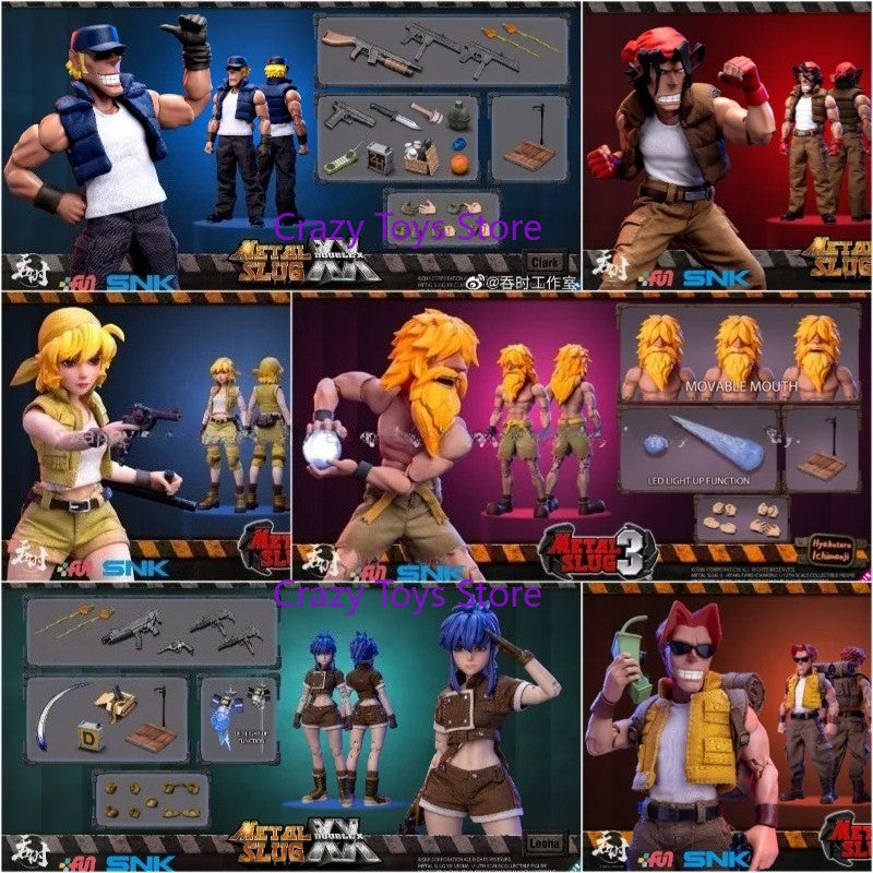 Em estoque TUNSHI TS-012 1/12 Metal Slug LEONA Heidern Cabeça Dupla Conjunto Completo de Bonecos de Ação de 6 Polegadas Modelo de Brinquedo