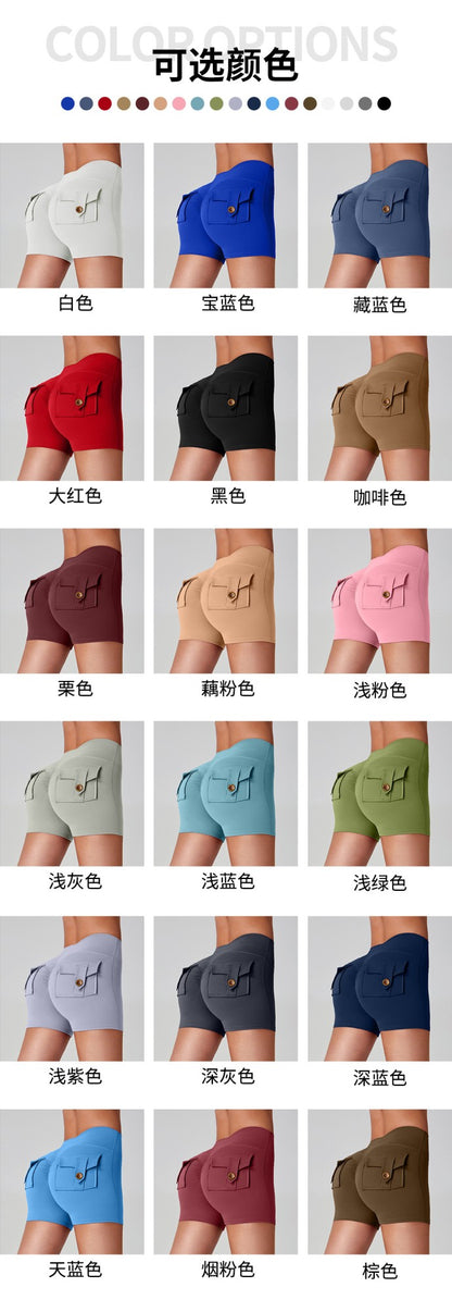 Yoga Shorts For Women 2025 Summer Fitness Women's Sports Cycling Running Shorts Leggings Sportswear Woman Gym Yoga Clothes