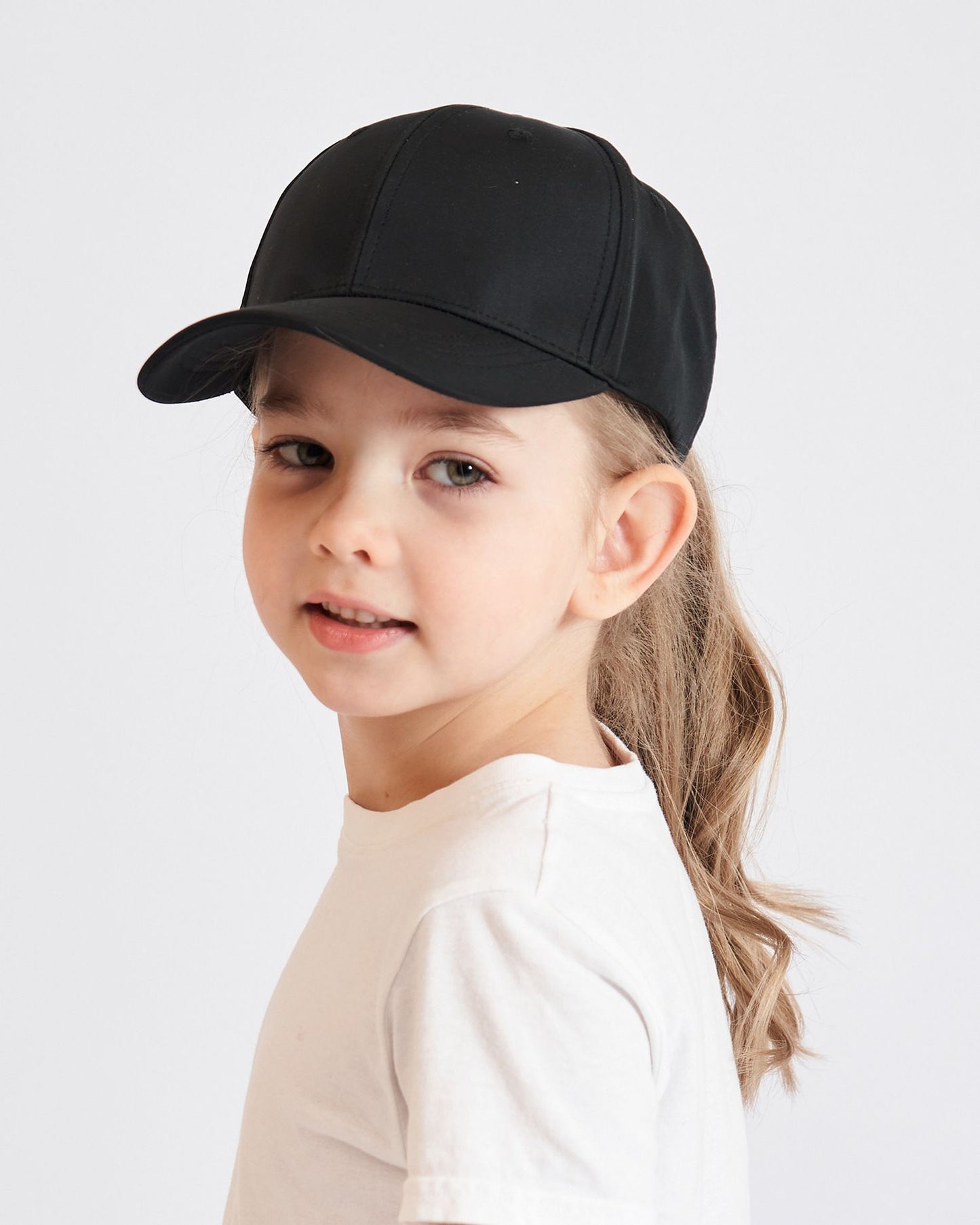 Fashion Kids Baseball Cap For Girls Boys Sun Hat Hollow Back Ponytail Caps Children Snapback Hip Hop Hats Adjustable Bones Caps