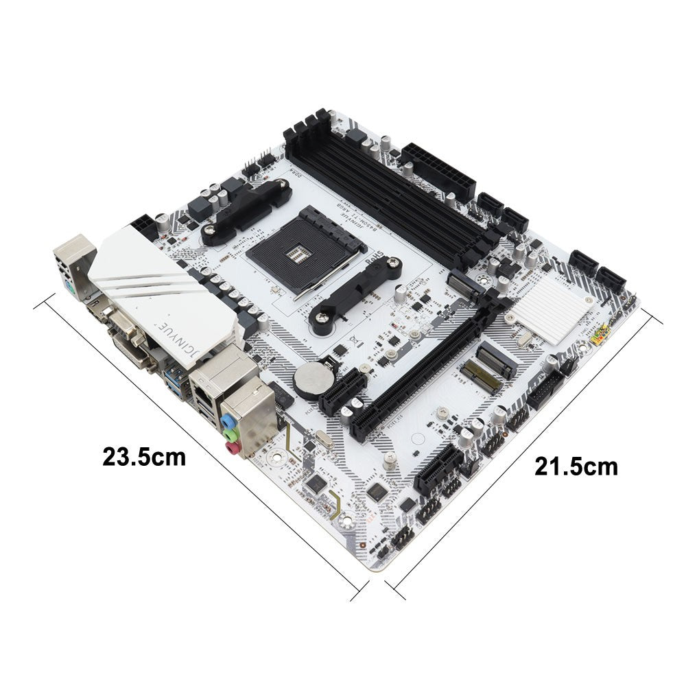 1PC B450M-TI ARGB Motherboard M.2 NVME ARGB PC Motherboard AMD Processor Dual-Channel 4*DDR4 Memory AM4 USB Mainboard