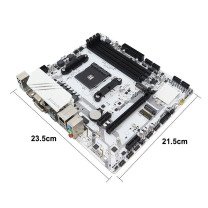 1PC B450M-TI ARGB Motherboard M.2 NVME ARGB PC Motherboard AMD Processor Dual-Channel 4*DDR4 Memory AM4 USB Mainboard