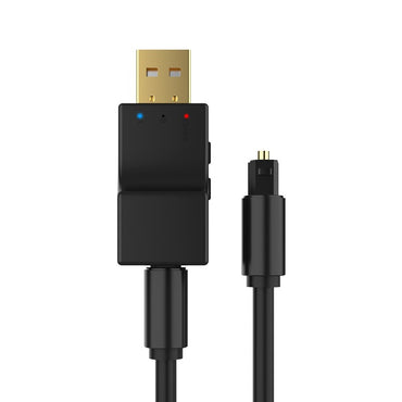 Transmissor de áudio sem fio Bluetooth óptico USB 2 em 1 Adaptador de transmissor de áudio de baixa latência para TV PC Adaptador de áudio sem fio USB