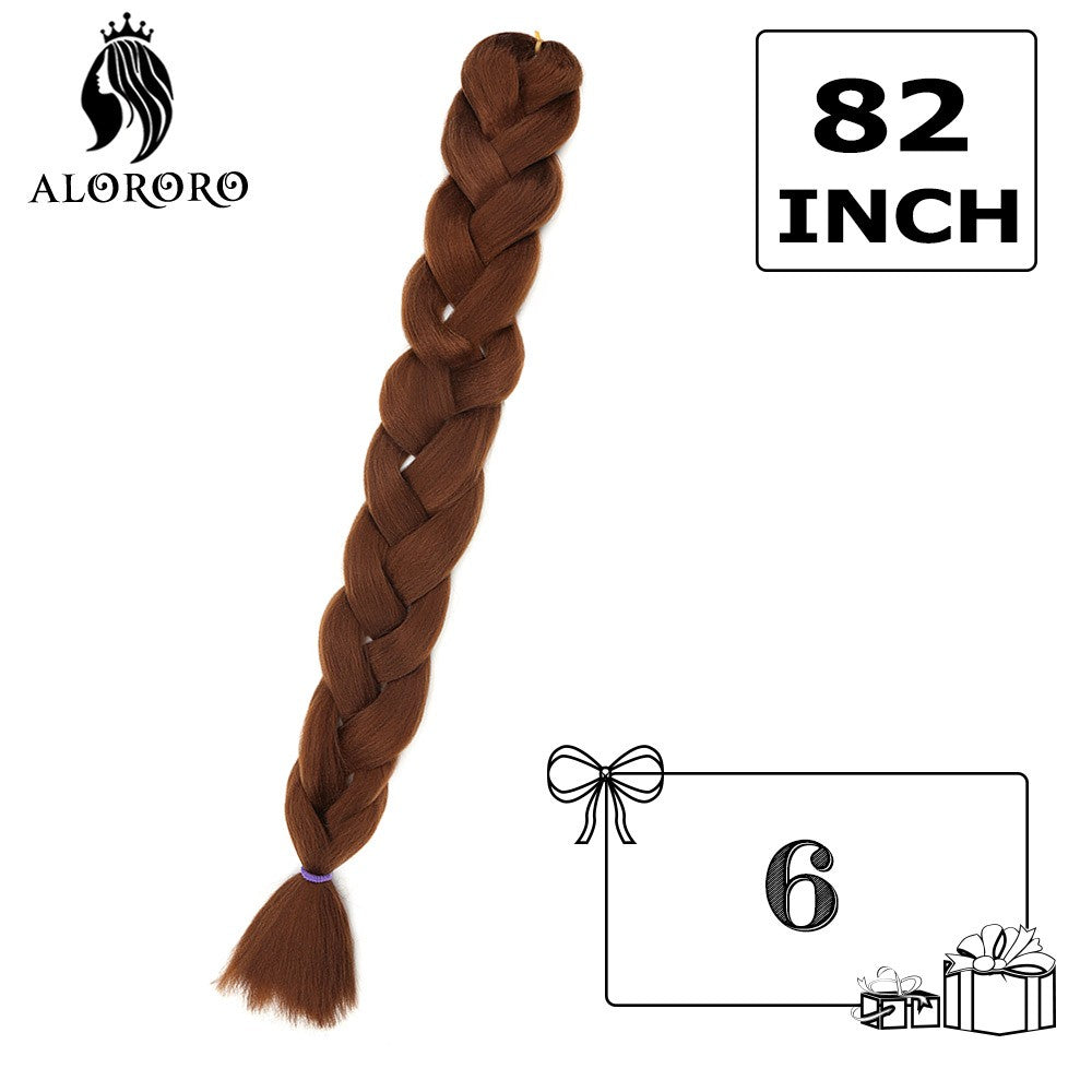 Cabelo Trançado Sintético Jumbo Alororo 82 polegadas Cabelo Falso Africano Fibra de Alta Temperatura Roxo Vermelho Extensões de Cabelo para Mulheres