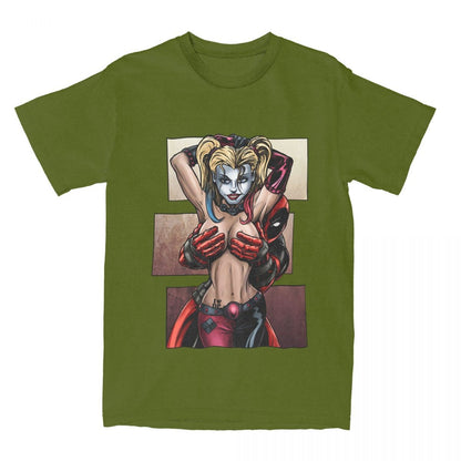 Men Women's T-Shirts Deadpool Is No Joke Funny Pure Cotton Tee Shirt Short Sleeve T Shirts Crew Neck Clothes Gift Idea