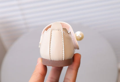 Girls Black Leather Shoes for Wedding Party Back To School Flats Kids Mary Janes Simple Classic Soft Anti-skid Kids Casual Shoes