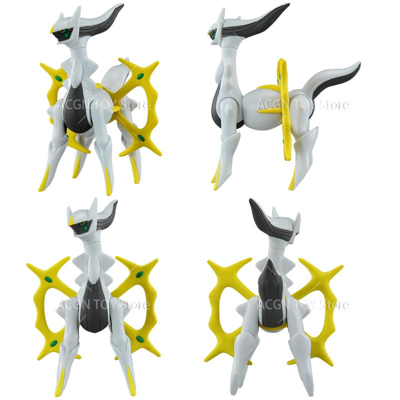 Bonecos e figuras de ação Pokémon TOMY originais: Zacian, Zamazenta, Reshiram, Arceus, Lunala, Rayquaza, Giratina, Zygarde, Palkia, Kyogre - Brinquedos de PVC