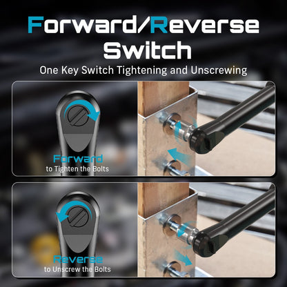 Chave Catraca Estendida SEESII 6" Chave Elétrica Sem Fio 3/8" 55Nm 12V Chave de Ângulo Recarregável Ferramentas para Reparo Automotivo c/2 Baterias