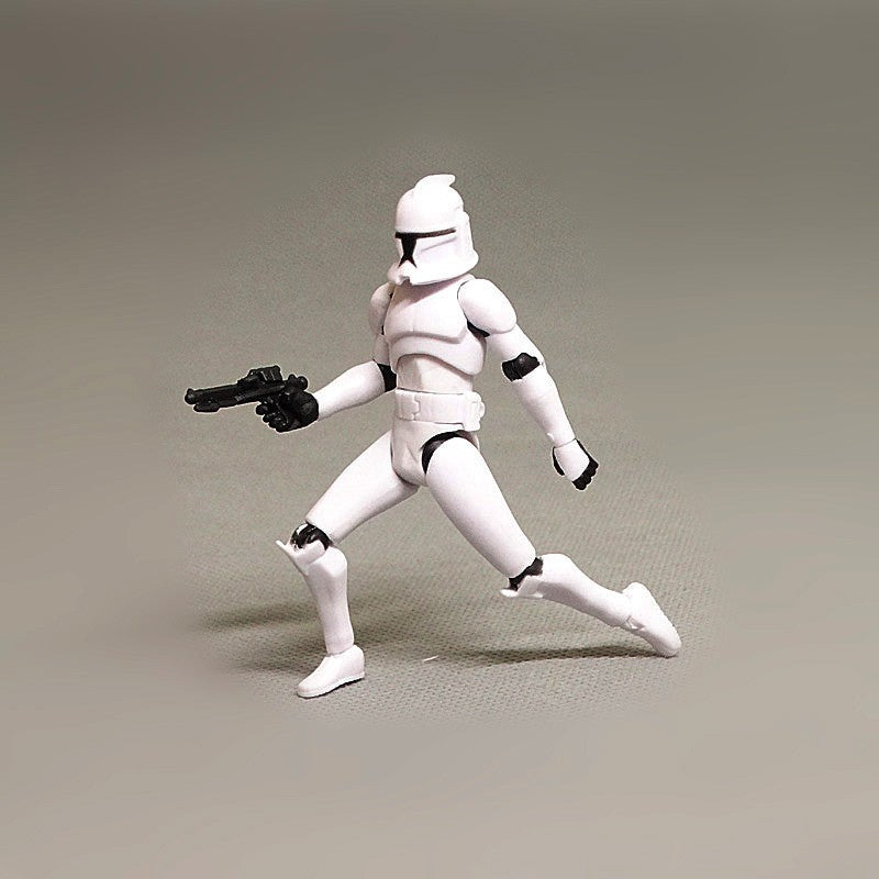 Star Wars Black Warrior Bai Bing Invisible Clone Trooper Display de boneco articulado 1/8 escala 3,75