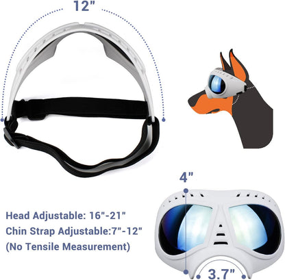 ATUBAN Capacete e Óculos de Sol para Cães Pequenos, Óculos de Proteção UV para Cães Médios, para Cães Dirigirem ao Ar Livre e Passearem