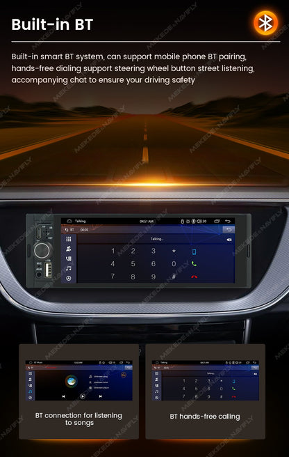 MEKEDE 1Din 6.86 polegadas Carplay Android Auto Rádio Automotivo Universal Reprodutor Multimídia com BT FM Estéreo USB Tipo-C Câmera Unidade Principal