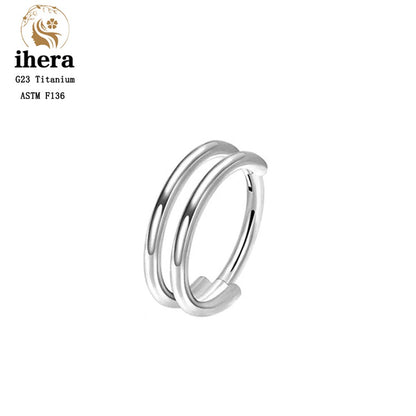 G23 Titânio Anel de Nariz Clicker Orelha Cartilagem Tragus Hélix Daith Brincos Redondos Argolas Zircônia Cúbica 16G Segmento Articulado Joia de Piercing Corporal