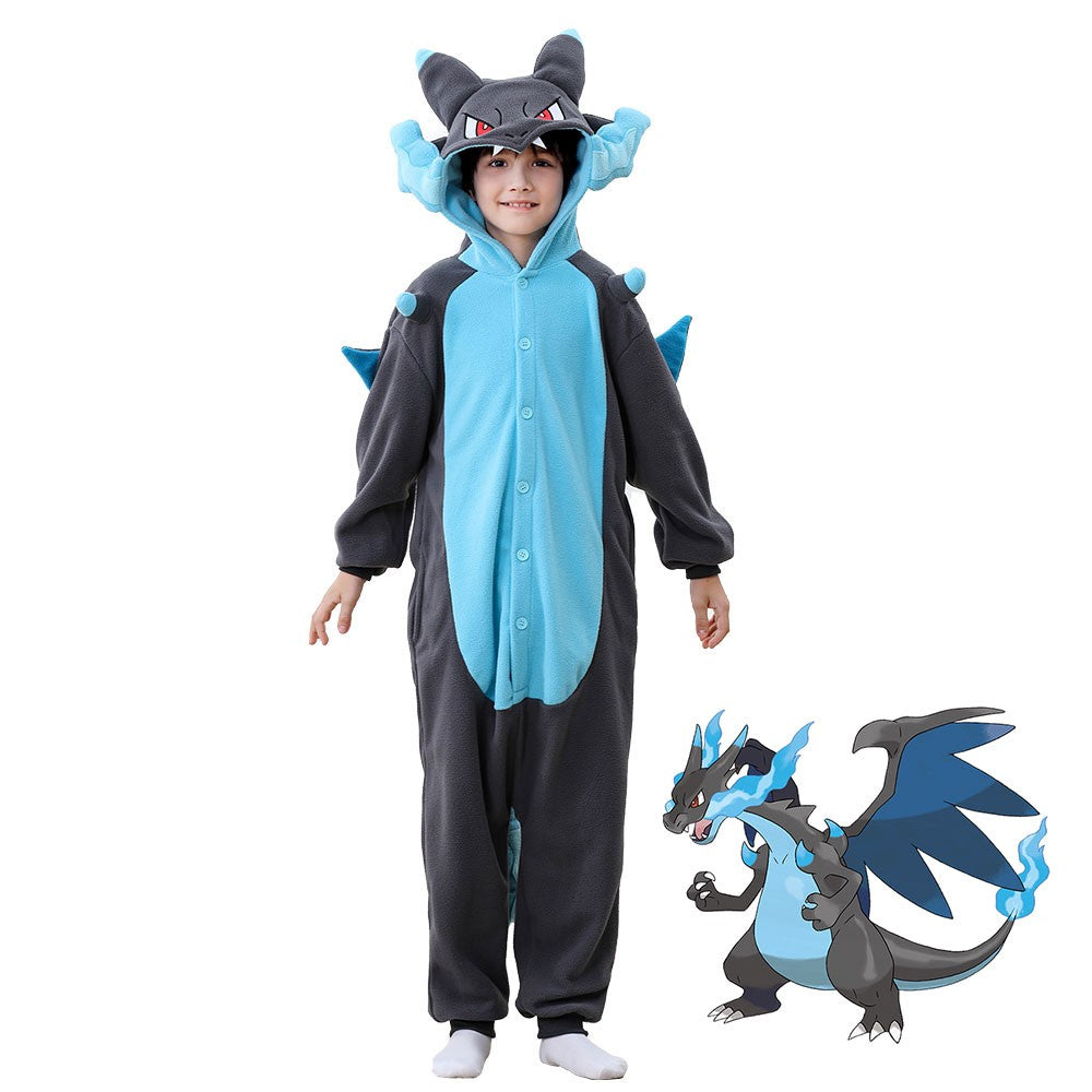 Dragon Cosplay Boys Girls Halloween Costume Anime Onesies Party Jumpsuit Festival Gift Funny Cute Clothes Button Closure