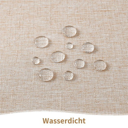 Homaxy Restuarant Rectangle Linen Tablecloths Waterproof Wipeable Fabric Table cloths Kitchen Dining Dirt-Repellent Table Covers