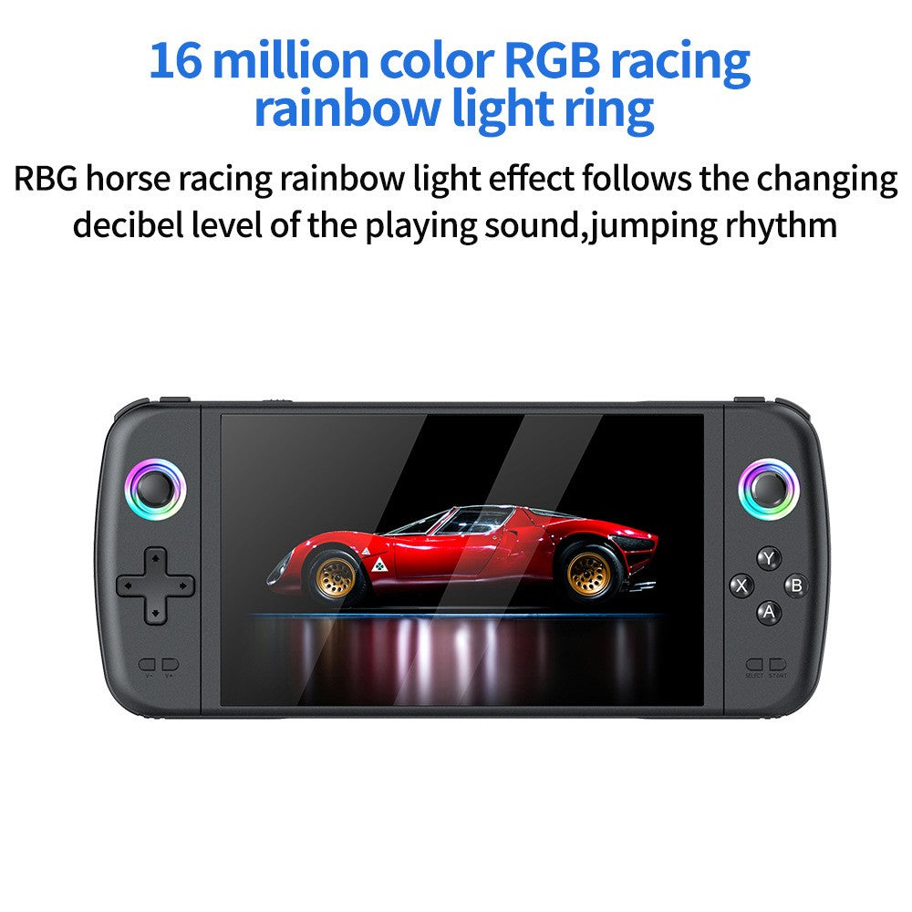 M27 Portable Retro Handheld Game Console 7 Inch IPS Handheld Video Game Player, Open Source Game Device Support Multiple Systems