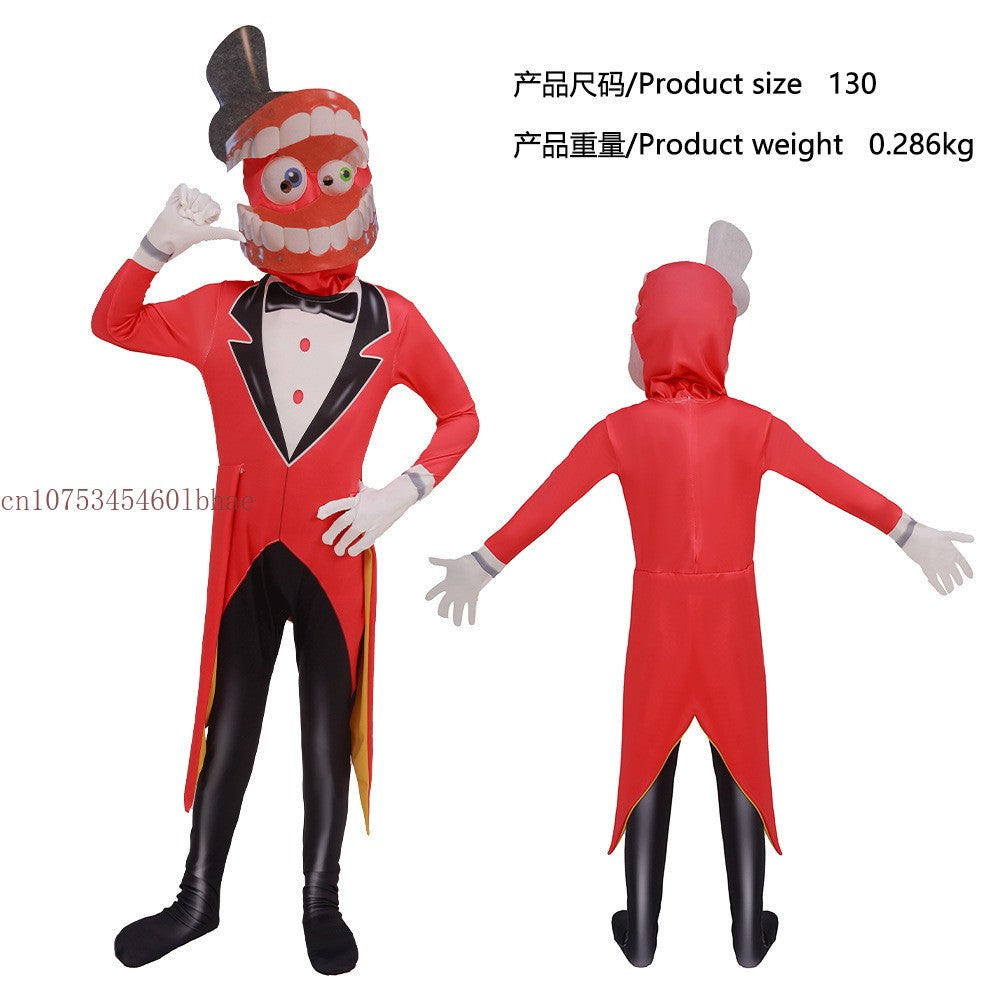 The Amazing Digital Freak Circus Pomni Cosplay Costume Kids Adults Caine Kinger Jumpsuit Tight Fitting Outfit Halloween Costumes