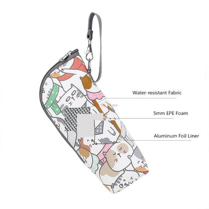 28TD Baby Strollers Bottle Bag Electric Vehicle Water Cup Outdoor Convenient Baby Bottle Insulation Case Organiser