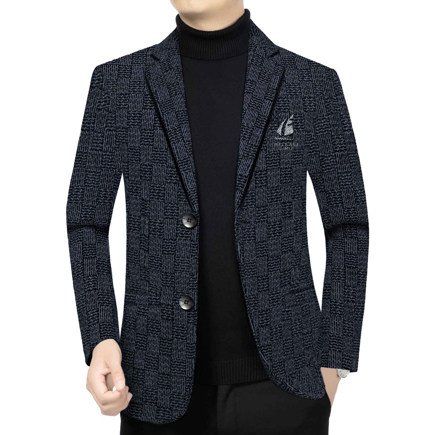 The new Chenier suit is a high-quality men's fashionable business trend stylish suit jacket for spring and autumn