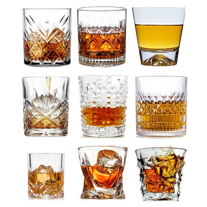 1 Copo de Uísque, Copos Tumbler para Whisky On the Rocks, Vidraria para Coquetéis, Scotch, Bourbon, Gin, Vodca, Conhaque