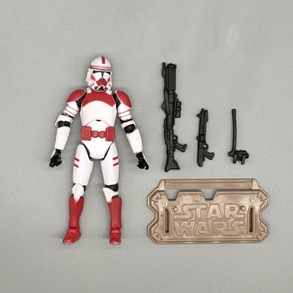 Lote de 3 Bonecos Soltos Star Wars Elite Force 501st 442nd Shadow Utapau Gree Shock Battalion Trooper 3.75" Coleção