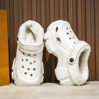 Women's Winter Platform Sandals Slippers Shoes Outdoor Thick Sole Shoes Lightweight Breathable Women Fur Flats slippers