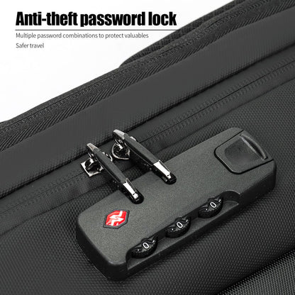 Men's Expandable Computer Backpack Large Capacity Business Travel Trip Luggage Bag E-Sports Game Hard Shell Backpack