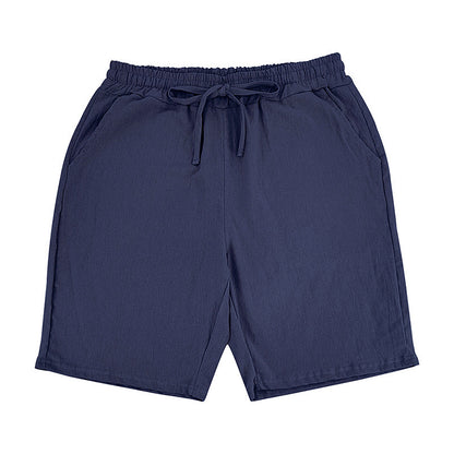 2024 New Men'S Cotton Linen Shorts Pants Male Summer Breathable Solid Color Linen Short Trousers Fitness Streetwear M-4xl