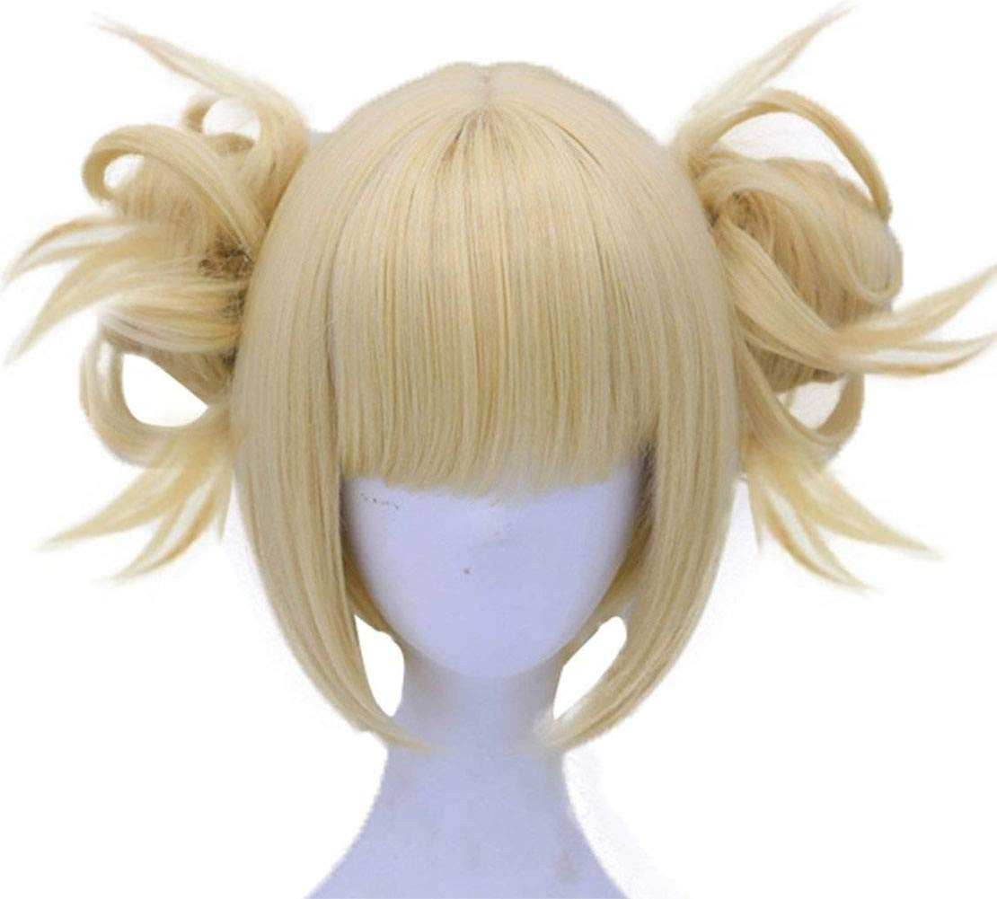 Boku No Hero Academy Cross My Body Synthetic Hair Wig Cosplay My Hero Academy Himiko Toga Party Role Play Wigs