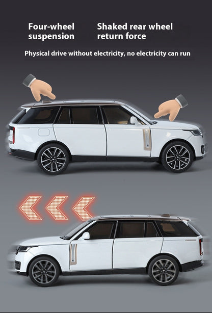 1:32 Land Rover Range Rover SV2022 SUV Diecast Alloy Model Computer Desktop Ornaments Miniatures Model Present for Childrens