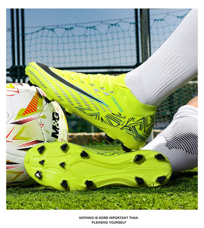 New Men Football Boots Futsal High-quality Mid-top Soccer Shoes Match Non-Slip Cleats Sneakers Indoor Hot-selling FG/TF