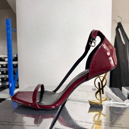 New High Heel Shoes Fashion Slip-on Women's High Heels Pumps Summer Solid Office and Career Sexy Pointed Toe Heeled Sandals