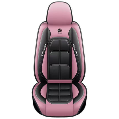 All inclusive seat cover, full leather car seat cushion, single seat driver and passenger seat cover, all season universal pad