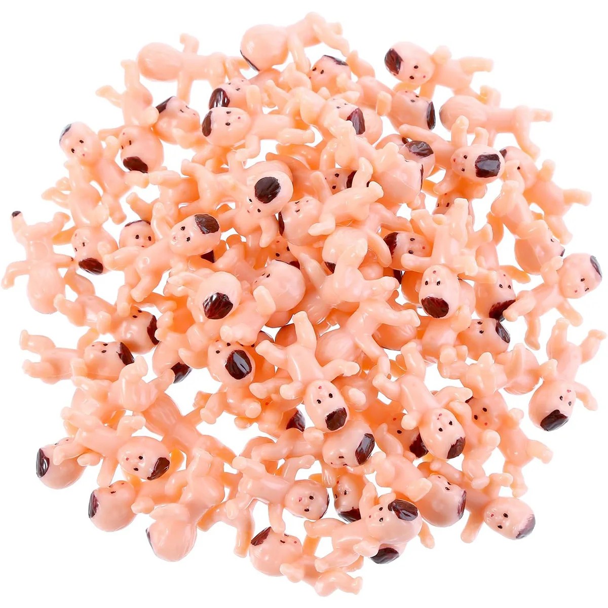 150/100/60/30Pcs Mini Plastic Babies Doll for Baby Shower Ice Cube Game Mini Baby Gender Reveal Baby shower Party Favors Decor