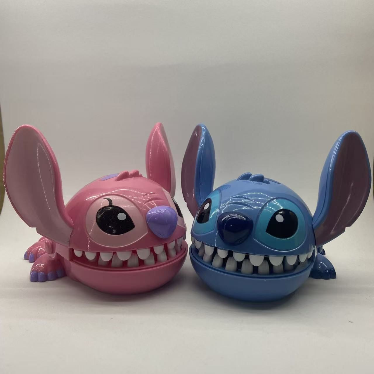 Disney Stitch Bite Finger Toy, Funny Push Teeth Dentist Game, Anime Model Figure for Kids Baby, Christmas Birthday Gifts