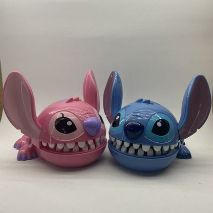 Disney Stitch Bite Finger Toy, Funny Push Teeth Dentist Game, Anime Model Figure for Kids Baby, Christmas Birthday Gifts