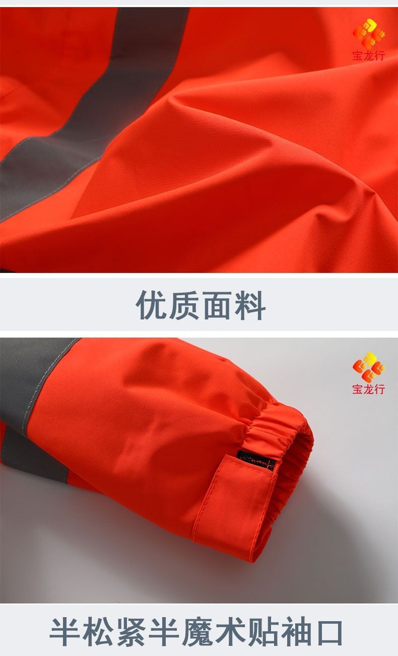 Jaqueta masculina de trabalho, roupa para construção civil, roupa de construção, roupa para trabalho ao ar livre, corta-vento, impermeável, faixa refletiva