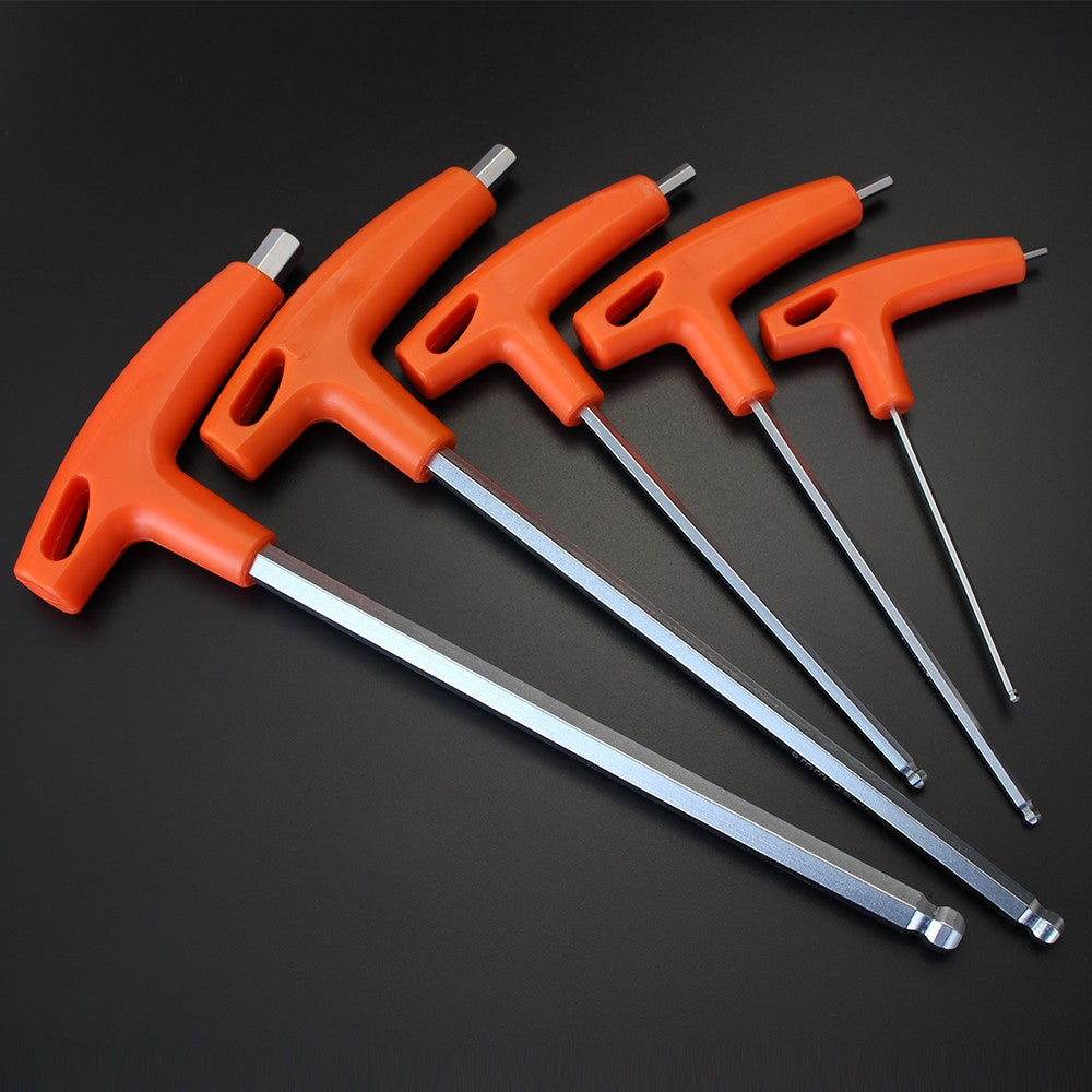 Chave hexagonal tipo L/chave allen de 2/2,5/3/4/5/6/8/10 mm, cabeça esférica/chata, ferramenta manual, adaptador universal de encaixe rápido, aço cromo vanádio, sextavada