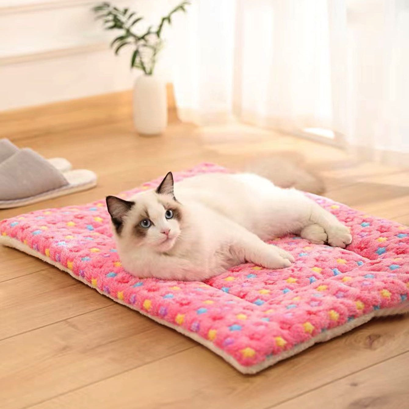Tapete de inverno flanelado para animais de estimação, multimodelo, colchonete para canil, cobertor quente para animais de estimação, adequado para animais de estimação de grande, médio e pequeno porte